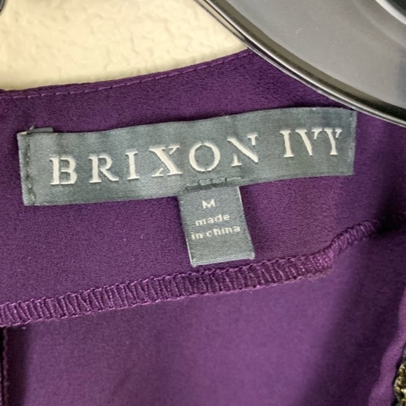 Brixon Ivy Dress Purple top Size Medium - Picture 3 of 5